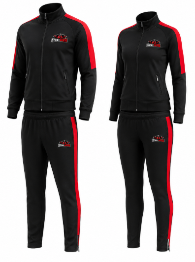 STRIKE HOUSE TRACKSUIT — BLACK